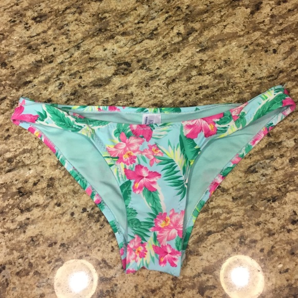 Floral print bikini bottom