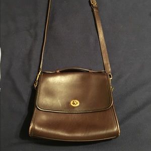 Brown leather vintage Coach purse