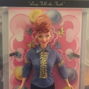 I ❤️ Lucy Barbie "Lucy tells the truth" pink label