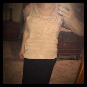 Sleeveless sweater from local boutique