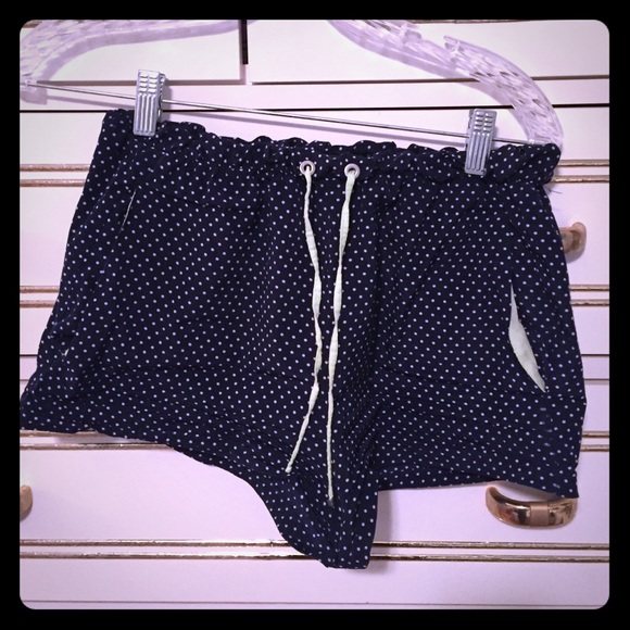 Silk Polka Dot Shorts