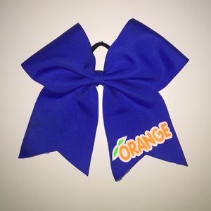 Stingrays Orange cheer bow