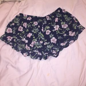 floral flowy shorts