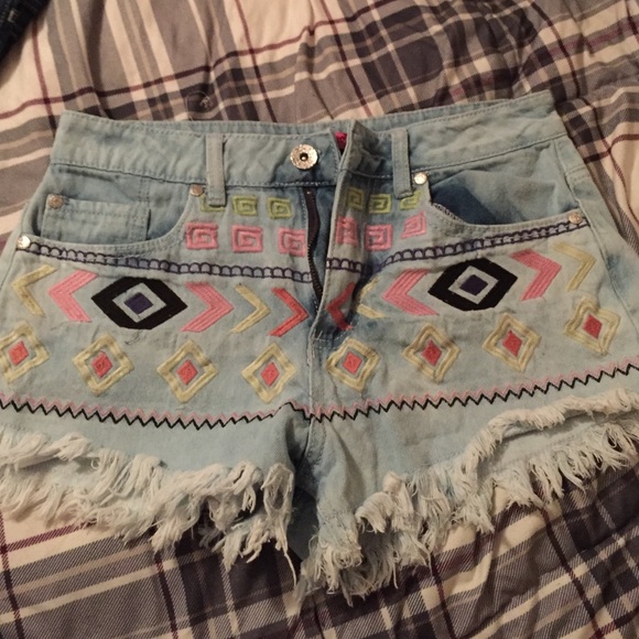High waisted shorts.