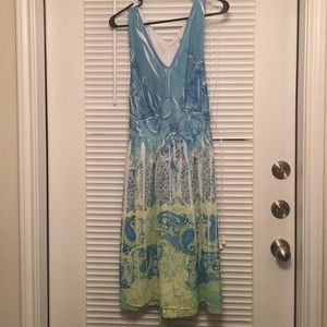 Printed summer dress.