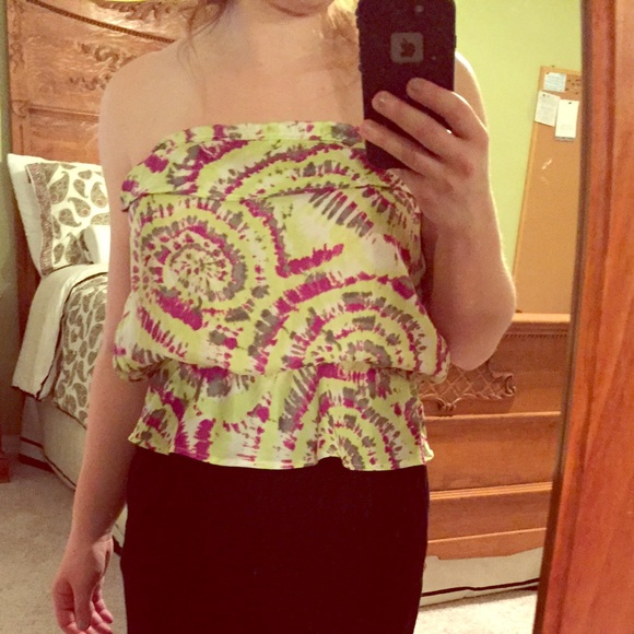 Tie dye tube top