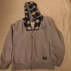Men's Frehjive Grey zip up Hoodie