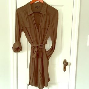 Madewell flowy shirt dress