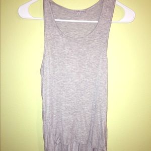 Heather gray cotton blend tank