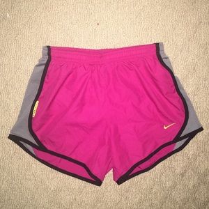 Pink, Gray and Black patterned Nike Shorts