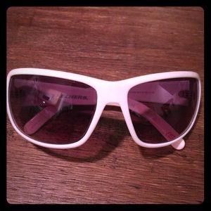 Skechers white sunglasses