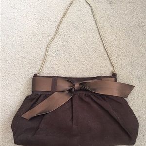 Brown evening bag