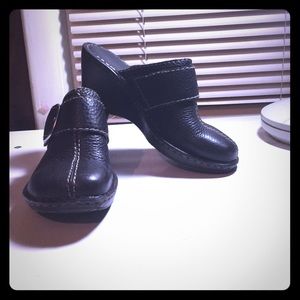 Wedge slip-ons.