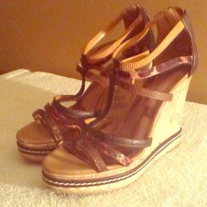 Brown Wedge Sandal