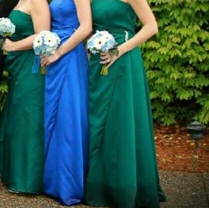 Floor length David's Bridal dress.  color..."GEM"