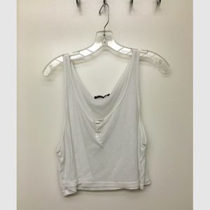 White Brandy Melville Crop