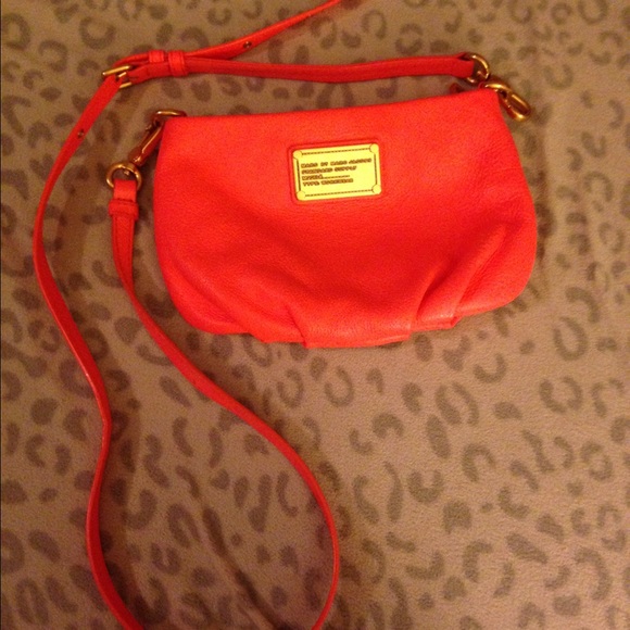 Marc by Marc Jacobs Neon Coral Cross Body Purse