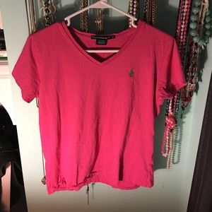 Ralph Lauren sport v neck short sleeve t shirt