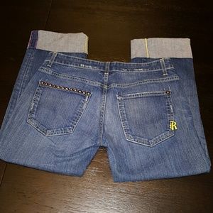Rich & Skinny Boyfriend Cut Ankle Jeans Sz 28