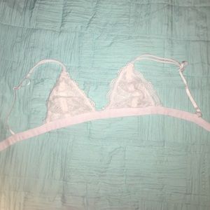 White lace bralet