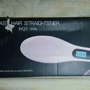 Hair straightening brush