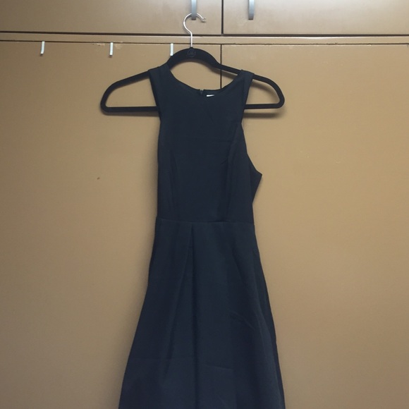 Plain black dress
