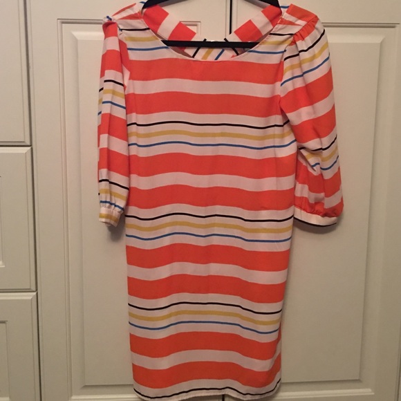Francesca's Multicolor Stripped Dress - Picture 1 of 4