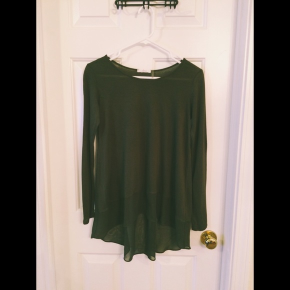 Forrest green long sleeved tunic