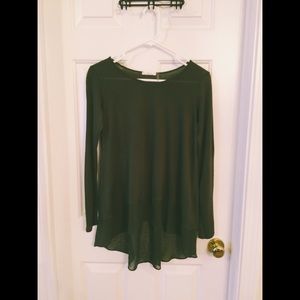 Forrest green long sleeved tunic