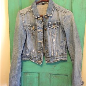 Very cute - American Eagle crop jean jacket