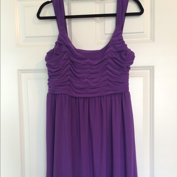 Bright purple ABS dress