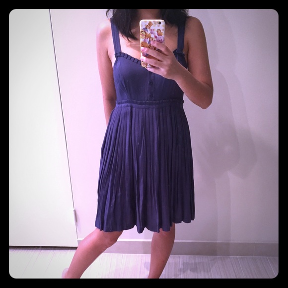 Urban Outfitters Dresses & Skirts - Urban Outfitter blue pleated dress