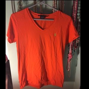 Ralph Lauren sport v neck short sleeve t shirt