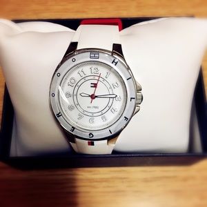 White watch from Tommy Hilfiger