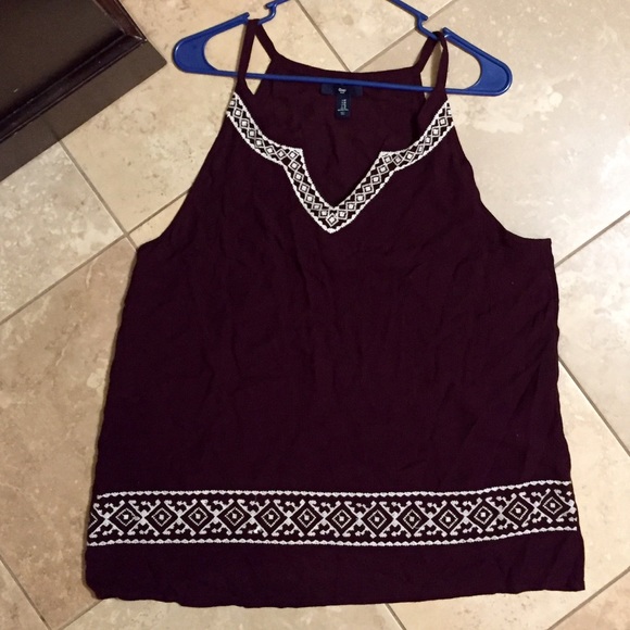 Tunic burgundy tank