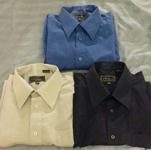 N. Romanov Men's Dress Shirt (Lot of 3)