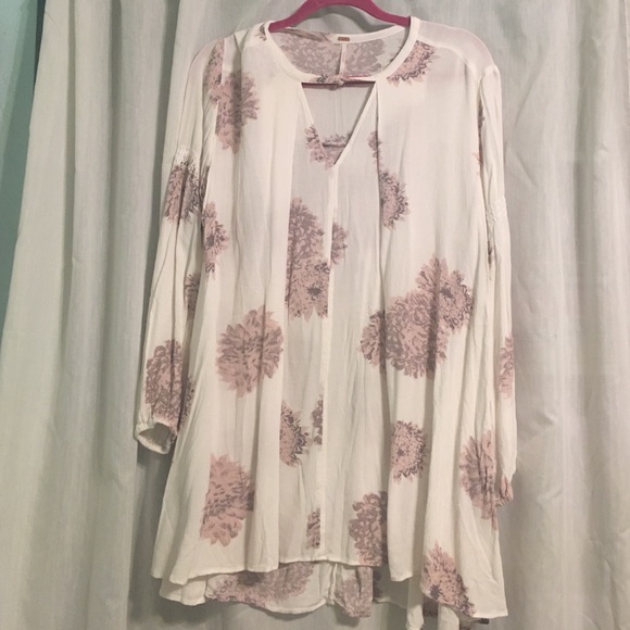 Free People floral printed swing dress