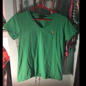 Ralph Lauren sport v neck short sleeve t shirt
