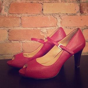 Cole Hann Peep Toe Mary Janes - 7