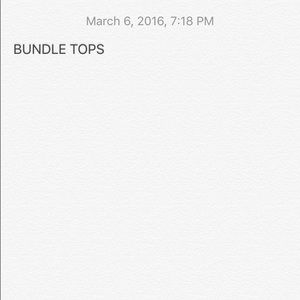 For @haleyreneeren bundle top