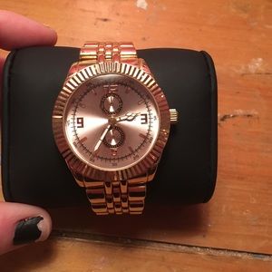 Rose gold Nordstrom BP oversized watch