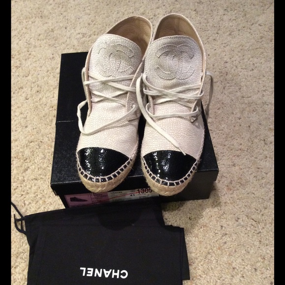 Chanel high top espadrilles
