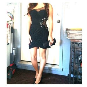 Dave & Johnny One Shoulder Dress