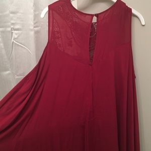 Entro Dresses - Burgundy boho crochet lace dress Entro Dresses - Burgundy boho crochet lace dress