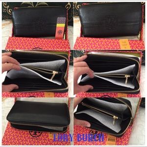 Tory Burch Stacked TZip Continental Wallet