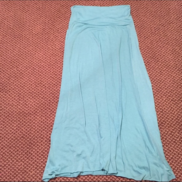 Aqua Maxi Skirt NWOT