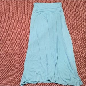 Aqua Maxi Skirt NWOT