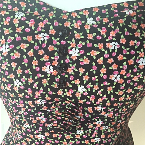 Floral Black Dress - Picture 4 of 4