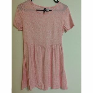 H&M Pink Flower Babydoll Dress