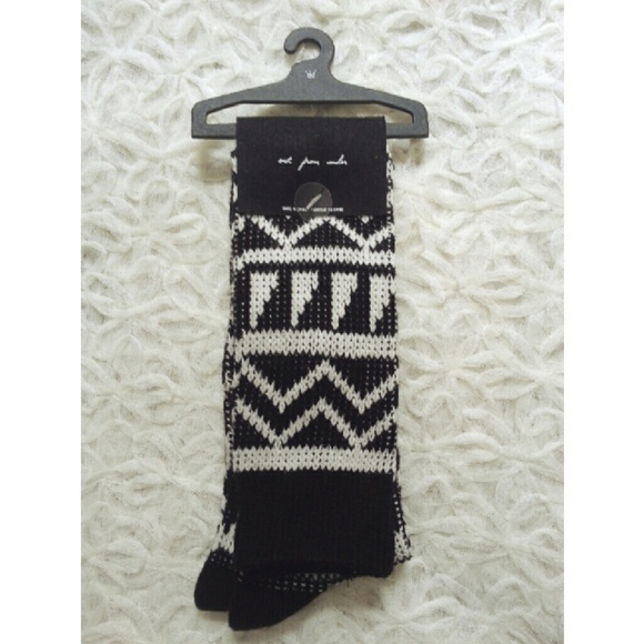 {urban outfitters} geometric knee high socks - Picture 2 of 4